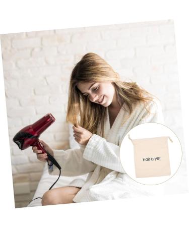 BIUDECO 2pcs Hair Dryer Storage Bag Hairdryers Hairdryer Bag for Hair Dryer Holiday Sack Pouch Fabric Beige - Buy Online on GoSupps.com