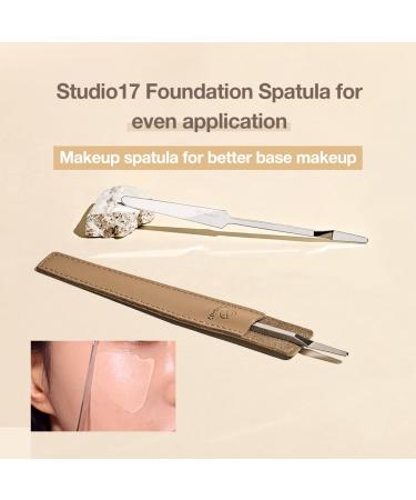 Professional Stainless Steel Foundation Spatula | Double Edged for Even Makeup Application | Includes Storage Pouch | Ships Internationally - Buy Online on GoSupps.com