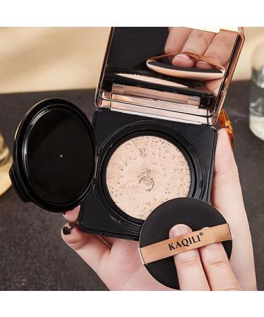 BEALIFE 3pcs Air Cushion Foundation with Replacement Full Coverage Whitening Oil Control Concealer Breathable Makeup Foundation for Face Natural Color - Buy Online on GoSupps.com