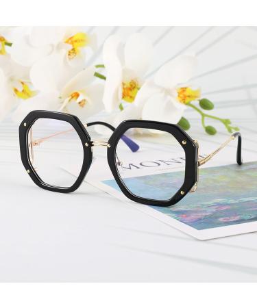 Aoolia Women s Vintage Geometric Reading Glasses - TR+Metal Frame Blue Light Protection Full Frame - 1 Diopter for Men & Women - Buy Online on GoSupps.com