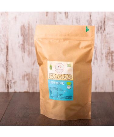 Bio Cashew Nuts 1kg | 100% Natural & Plastic-Free | S ssundclever.de - Ecological & Sustainable Packaging - Buy Online on GoSupps.com