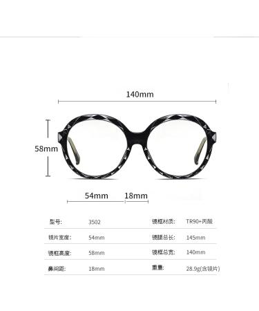 SERONI Blue Light Blocking Glasses for Women & Men - TR90 Round Frame Anti-UV Clear Lens 54mm for Computer & Reading - Buy Online on GoSupps.com