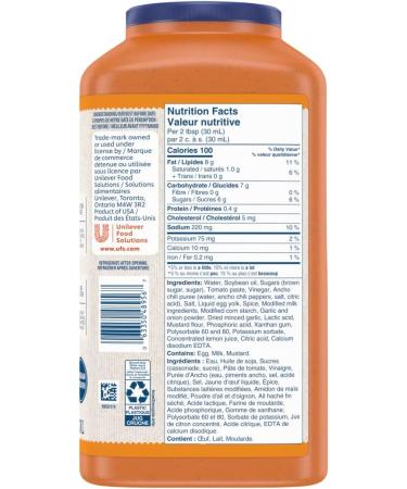 Hellmann's Ancho Chipotle Sauce Gluten Free and Kosher 3.78L Jug - Buy Online on GoSupps.com