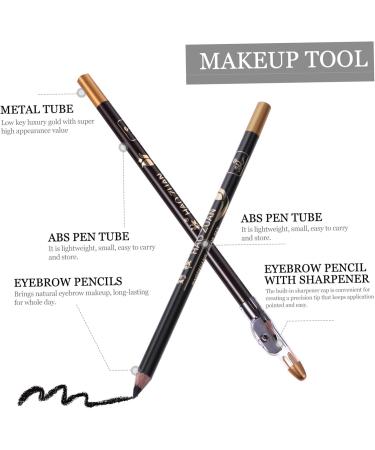 MUSISALY 8pcs Eyebrow Pen Wooden Eyeliner Pencil Eyebrow Pen Pencil 1 count (Pack of 1) Black - Buy Online on GoSupps.com