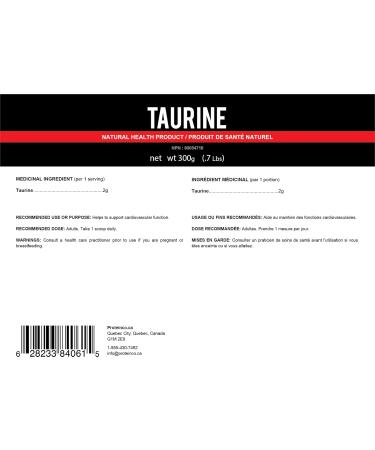 ProteinCo | Taurine Powder | Performance Energy General Health | (300 g) - Buy Online on GoSupps.com