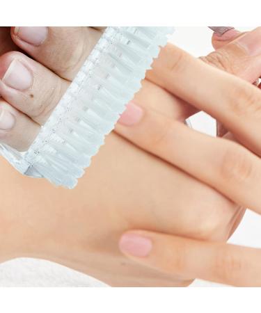 Nail Brush 5 Pieces Handle Nail Brushk Handle Grip Nail Brush Fingernial Brush Cleaner for Toes and Nails Toes Nails (Transparent color  - Buy Online on GoSupps.com