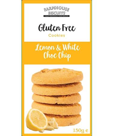 Farmhouse Luxury Biscuits Gluten Free Cookies Selection - Choc Chip & Hazelnut Lemon & White Choc Chip and Oat & Cranberry 150g each Gifting for Hampers - Buy Online on GoSupps.com