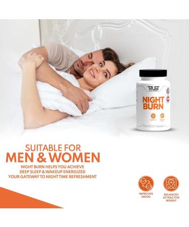 Night Burn - Premium Nighttime Health Support Supplement for Deep Sleep & Natural Wellness | Perfect for Men & Women - Buy Online on GoSupps.com