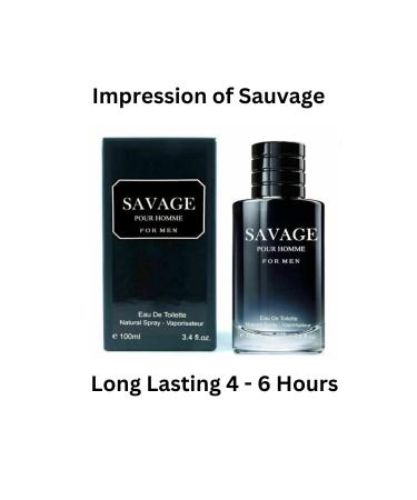 Savage Pour Home & King-D Cologne for Men Eau De Toilette Natural Spray 3.4oz Fl Oz/100ml each (Pack of 2) - Buy Online on GoSupps.com