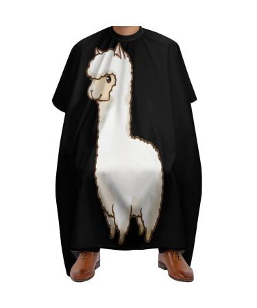 Cute Alpaca Professional Hair Cutting Cape Apron Salon Haircut Barber Hairdressing with Snap Closure