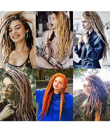 Buy Sego 18 Handmade Dreadlocks Braids Extensions - Synthetic Crochet Afro Hair (Honey Blond) | International Shipping Available - Buy Online on GoSupps.com