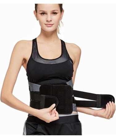 Adjustable Waist Train Belt for Men & Women | Supportive Orthopedic Lower Back & Spine Belt | Breathable Lumbar Pain Relief - Color: Black M - Buy Online on GoSupps.com