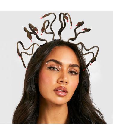 Fashband Snake Headband Medusa Greek Goddess Hairband Masquerade Headdress Halloween Cosplay Headpiece Carnival Party Accessories for Women and Girls - Buy Online on GoSupps.com