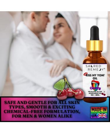 Premium Kiss My Yoni Oil Cherry Body Lotion Non-Sticky Massage Oil 30ml Vegan Natural Organic Non-Toxic - Buy Online on GoSupps.com
