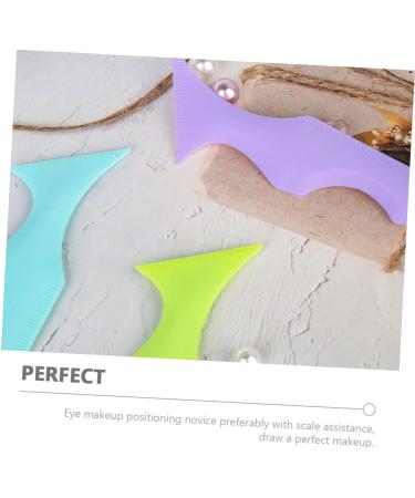 Mipcase 2pcs Silicone Beauty Ruler Beauty Tools Mascara Guide Helper Eyebrow Guide Aid Cosmetic Makeup Tools - Buy Online on GoSupps.com