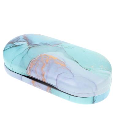 Solustrie 2 sentences double -layer glasses case - case travel container lentes de container for travel lens lens container with mirror frame are replaceable flocked cloth program travel