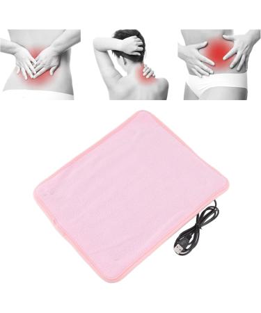 Portable USB Heating Pillow - Adjustable Temperature Relief for Neck Shoulders and Legs | Pink Heating Pad for Cramps and Pain Relief - International Shipping - Buy Online on GoSupps.com