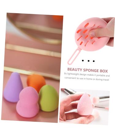 Angoily Box Beauty Egg Storage Bag - Pink Sponge Egg Tray for Travel 7.8x6cm | International Shipping - Buy Online on GoSupps.com