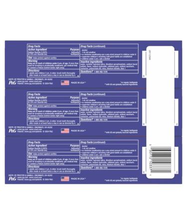 Crest 3D White Advanced Teeth Whitening Toothpaste Crest 3D White Brilliance Toothpaste Radiant Mint 3.3 oz Pack of 3 - Buy Online on GoSupps.com