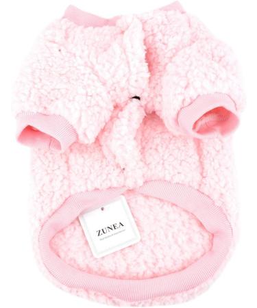 Zunea Winter Coats for Small Dogs | Fleece Warm Dog Sweater & Jacket for Chihuahuas & Cats | Pink Pet Clothes for Boys & Girls - Buy Online on GoSupps.com
