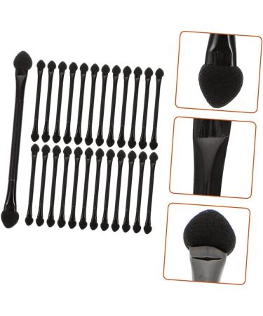 VINTORKY 25 Pcs Double Ended Eye Shadow Stick Makeup Makeup Use Lipstick Brush Black Plastic - Buy Online on GoSupps.com