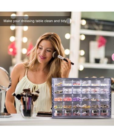 Fake Nail Storage Box 120 Grid DIY Nail Art Decoration Display Storage Box Multi-Layer Transparent Sorting Storage Box for False Nails Earrings Rings Necklaces - Buy Online on GoSupps.com