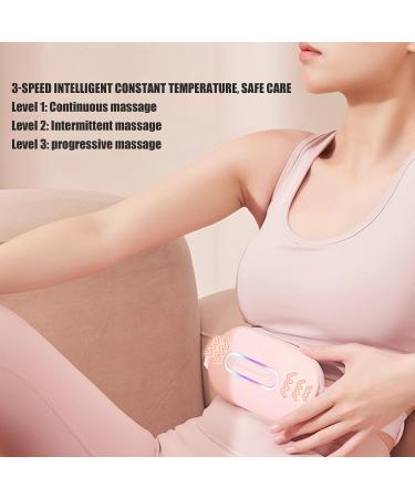 Portable Heating Pillows for Cramps & Back Pain - 3 Gears Fast Warming Intelligent Massage | Pink Electric Waist Belt Gifts for Women & Girls - Buy Online on GoSupps.com