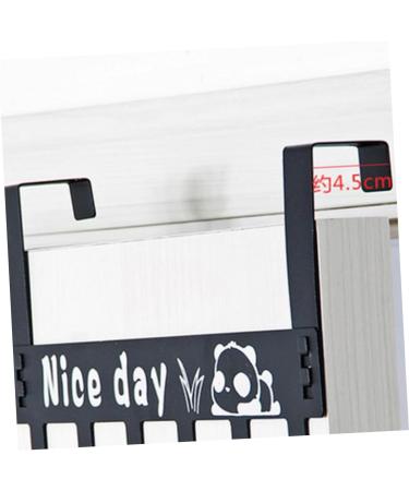PRETYZOOM Over Door Clothes Hanger Rack Hook up On The Door Coat Rack medium Black - Buy Online on GoSupps.com