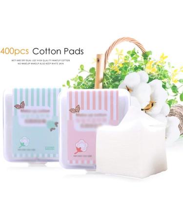 Portable Cleansing Cotton 400pcs Organic Cotton Pads Makeup Cotton Wipes Makeup Napkins Remover Organic Coton Wipes Natural Cosmetic Squares Puff Soft Comfortable (Color : White Size : 5 * 6) 5*6 White - Buy Online on GoSupps.com