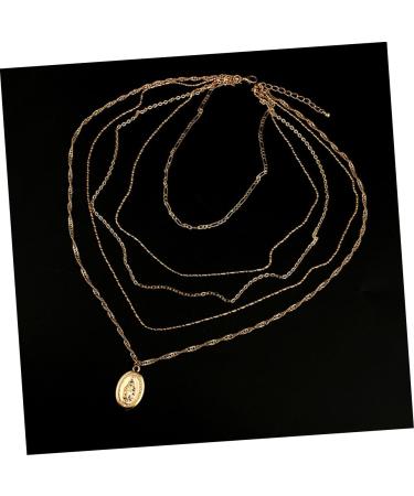 HAPINARY 5 Necklace Necklaces Layer Choker Necklace Jewelry Chain Miss Pendant Fashion - Buy Online on GoSupps.com