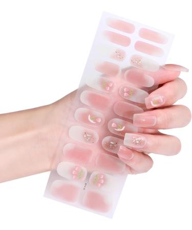 22Pcs Self-Adhesive Nail Wraps Nail Gel Polish Strips Full Wraps Nail Polish Stickers Gel Nail Strips Gel Nail Stickers - Buy Online on GoSupps.com