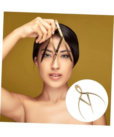Beavorty Brow Mapping Ruler 1pc Microblading Makeup Positioning Ruler Tattooing Eyebrow Tool Mapping Measuring 1 count (Pack of 1) Golden - Buy Online on GoSupps.com