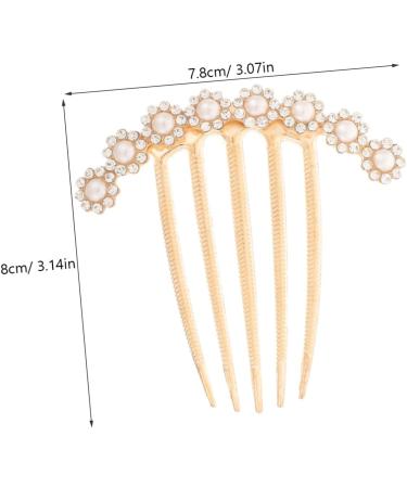 DRESSOOS bridal hair accessories vintage hair accessories girl hair accessories pearl hair comb bridal hair accessory rhinestone hair clips for women bride rhinestones Fashion hairpin - Buy Online on GoSupps.com