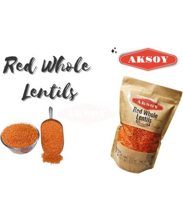 Aksoy Red Whole Lentils 1.25KG 1.25 Kilograms - Buy Online on GoSupps.com