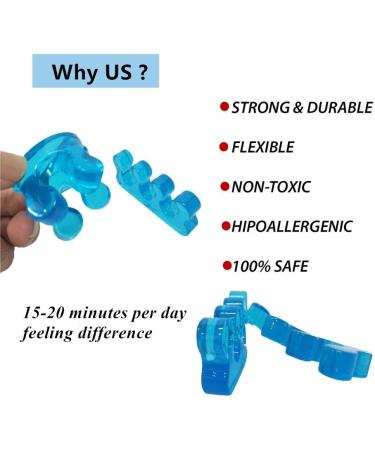 NGT Yoga Toes Blue Toe Stretcher & Separator - Purple | Relieve Foot Pain & Improve Athletic Performance - Buy Online on GoSupps.com