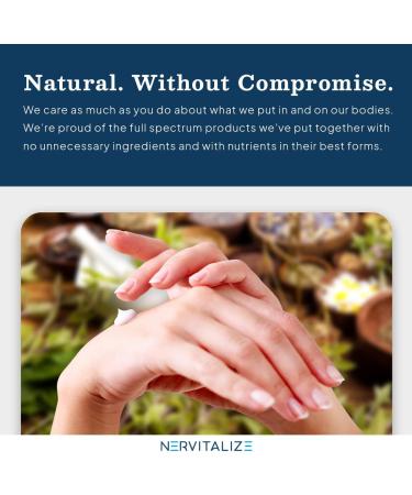 Nervitalize Fast Acting Nerve Pain Relief Cream - 3 fl oz | Maximum Strength Formula for Neuro Pain Relief | Supports Normal Nerve Function | Made in USA - Buy Online on GoSupps.com