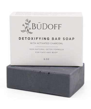 Activated Charcoal Bar Soap For Acne Eczema Psoriasis Dry Itchy Sensitive Skin All Natural Detox Formula Shea Cocoa and Mango Butter Men Women Teens Kids Face and Body 6 Oz Bar Soap