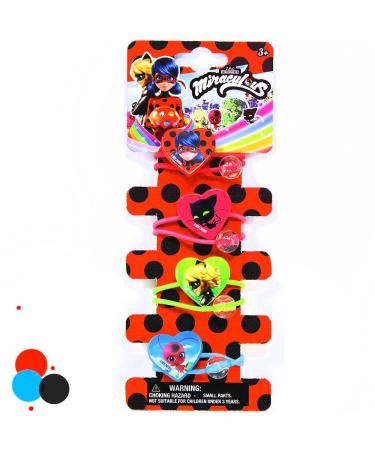 Miraculous Ladybug Hair Accessories Set - Complete Bundle for Girls, Including Scrunchies, Ponytail Holders, and Hair Brush - Toddler Hair Accessories - Buy Online on GoSupps.com