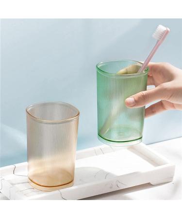 Travel Toothbrush Case & Striped Washing Mouth Cups - Plastic Bathroom Accessories - Hotel Toothbrush Holder & Storage Tumblers (Color: G - Buy Online on GoSupps.com