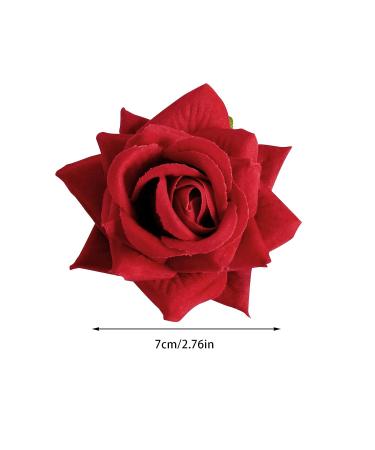 Topbuti 8 Pcs Rose Hair Clip Flower Hairpin Set - Mexican Rose Brooch Floral Clips for Women & Girls | Ideal for Halloween, Wedding, Party - Valentine Mother's Day Gift - Buy Online on GoSupps.com