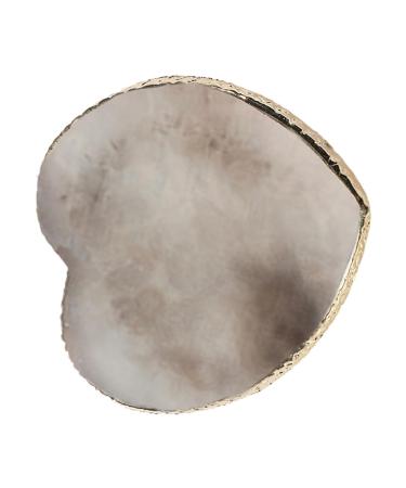 Nail Palette for Gel Nail Palette Stylish Manicure Accessories Resin Nail Palette Small Hearts Portable Supplies Gold Edge Cosmetic Mixing Tool