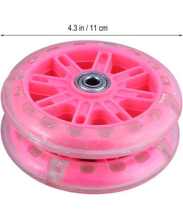 BESPORTBLE Kids Bike Training Wheels - Mute Flash Auxiliary Wheel for Balance - Red/Pink - Buy Online on GoSupps.com