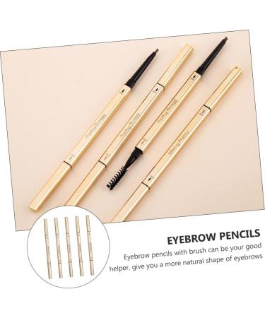 Mikinona 5pcs Double Ended Eyebrow Pencil Double- Head Eyebrow Pens Eyebrow Makeup Tools Eyebrow Ink Plastic - Buy Online on GoSupps.com