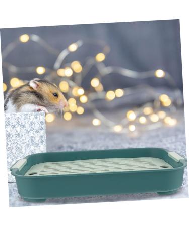 COLLBATH 2pcs Box Rabbit Toilet Cage Small Animal Litter Cage - Fall Bunny Potty Hamster Bedding Pp 27X18.8X4CM As Shown 3 - Buy Online on GoSupps.com
