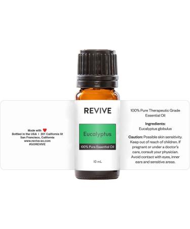 Eucalyptus Essential Oil - 100% Pure Therapeutic Grade by REVIVE | Best for Diffuser Humidifier Massage & Aromatherapy - Buy Online on GoSupps.com