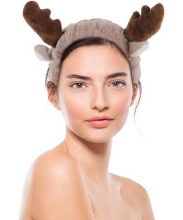 Beaupretty 4Pcs Reindeer Hairband - Festive Makeup Headband Christmas Hair Accessories for Girls & Women | International Shipping - Buy Online on GoSupps.com