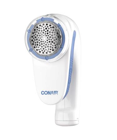 Conair Fabric Shaver and Lint Remover, Battery Operated Portable Fabric Shaver, White Battery Operated White