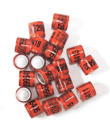 Christol Pigeon Feet 50 Pieces | Colorful T rkiye Leg Tapes for Birds | 8mm Poultry Plastic Clips - Buy Online on GoSupps.com