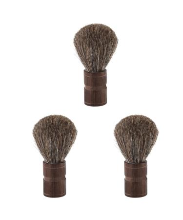 Beaupretty 3 Pcs Shaving Brush For Men Beard Brush Man Quality Bamboo mediumx3pcs As Picturex3pcs