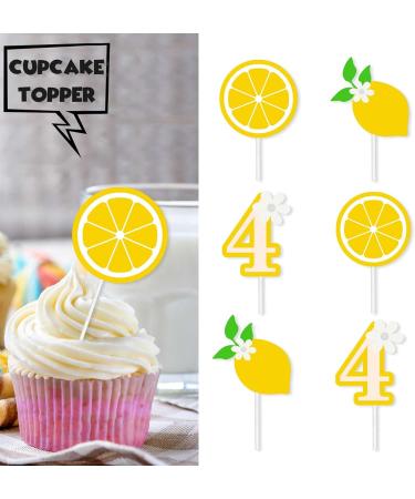 S-FX-0108 Ice Cream Fruit Dessert Cupcake Topper Colorful Glitter Happy Birthday Sensory Pop Game Theme Decor Supplies Baby Shower Boys Girls Birthday Party Decorations - Buy Online on GoSupps.com